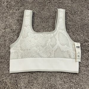 NWT lightly padded snakeskin sports bra size L